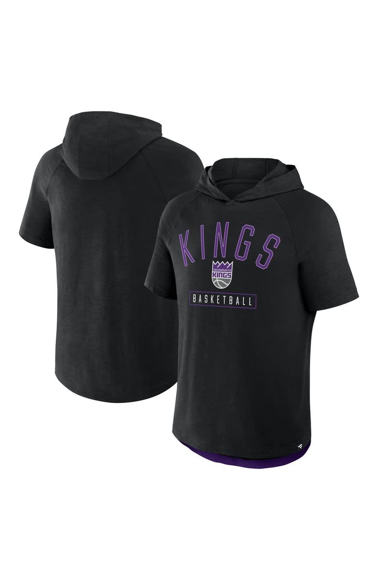 FANATICS Men
s Fanatics Black Sacramento Kings Pass Legend Raglan Hoodie T-Shirt, Main, color, Black