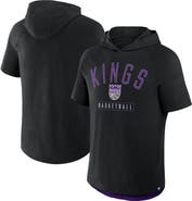 FANATICS Men's Fanatics Black Sacramento Kings Pass Legend Raglan Hoodie T-Shirt