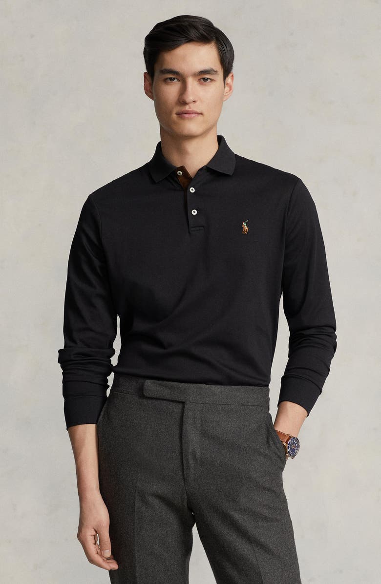 Long Sleeve Pima Cotton Polo