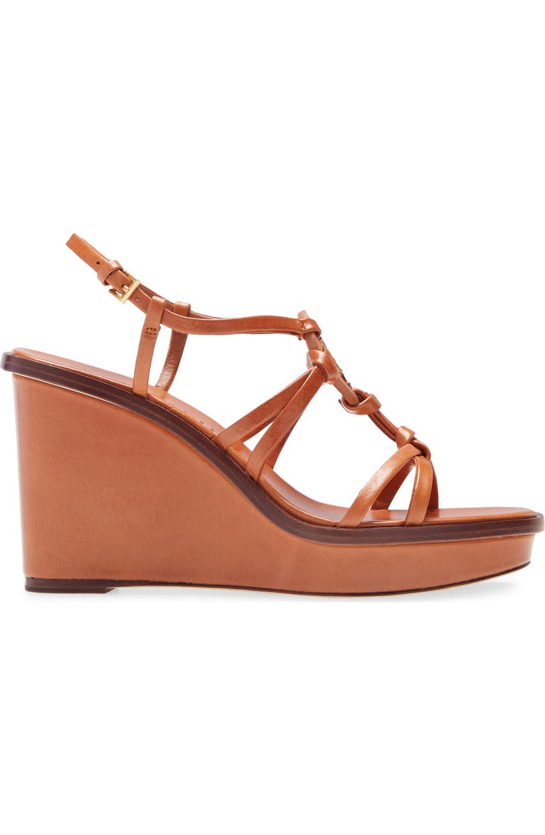 Tory Burch Miller Knotted Wedge Sandal, Alternate, color,