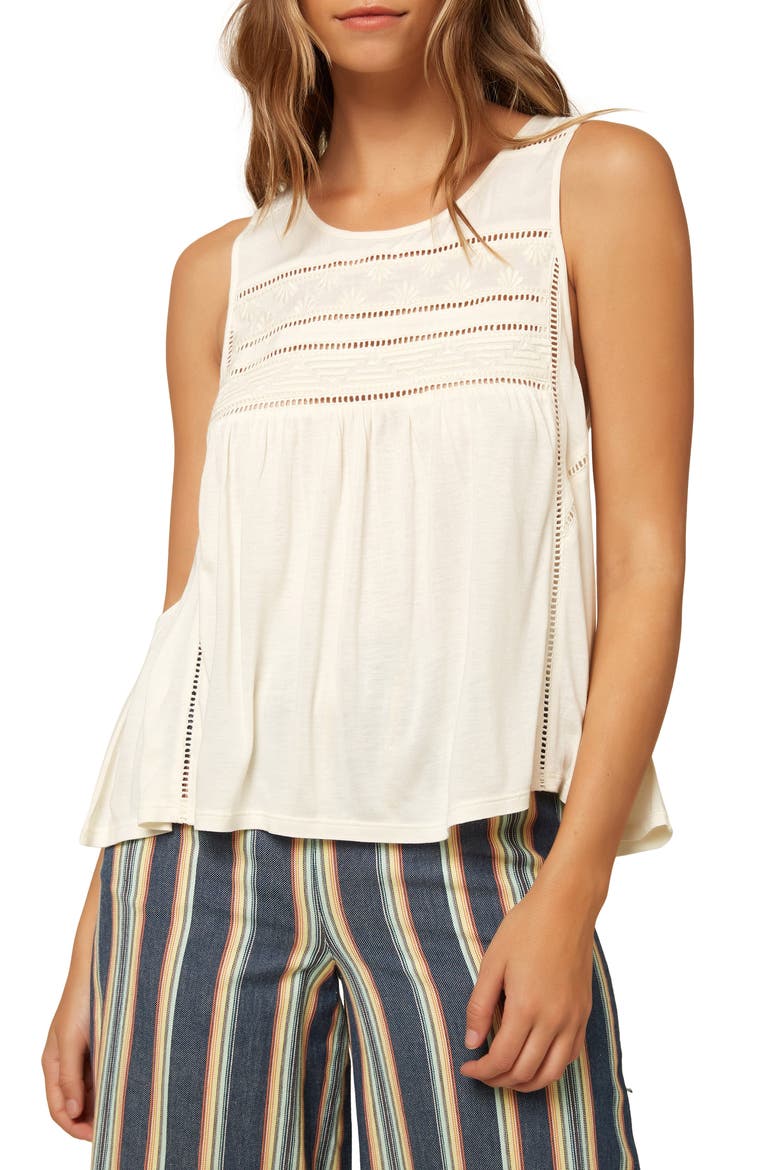 Tokeen Knit Tank Top, Main, color, WINTER WHITE