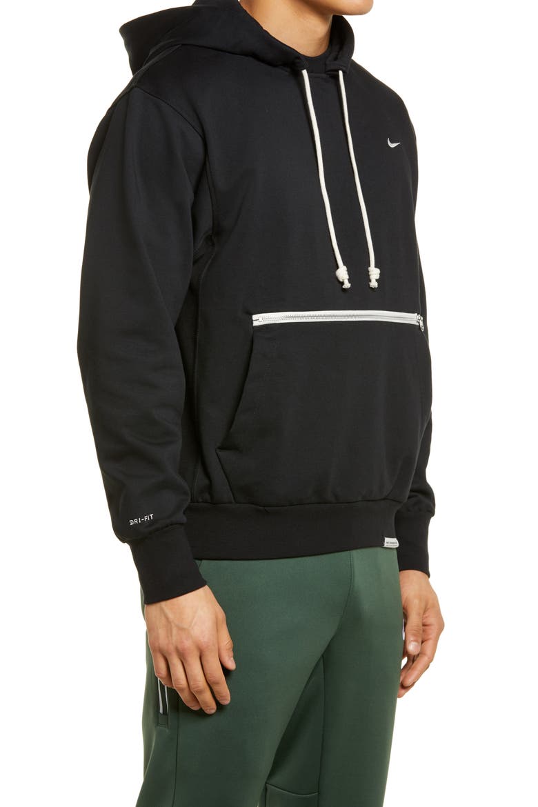 Dri-FIT Standard Issue Pullover Hoodie, Alternate, color, BLACK/ PALE IVORY