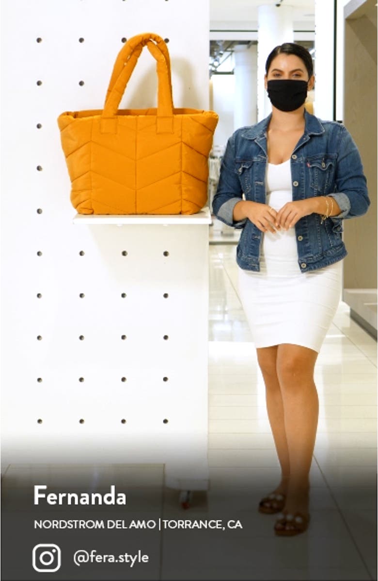 Chevron Quilted Tote, sales video thumbnail