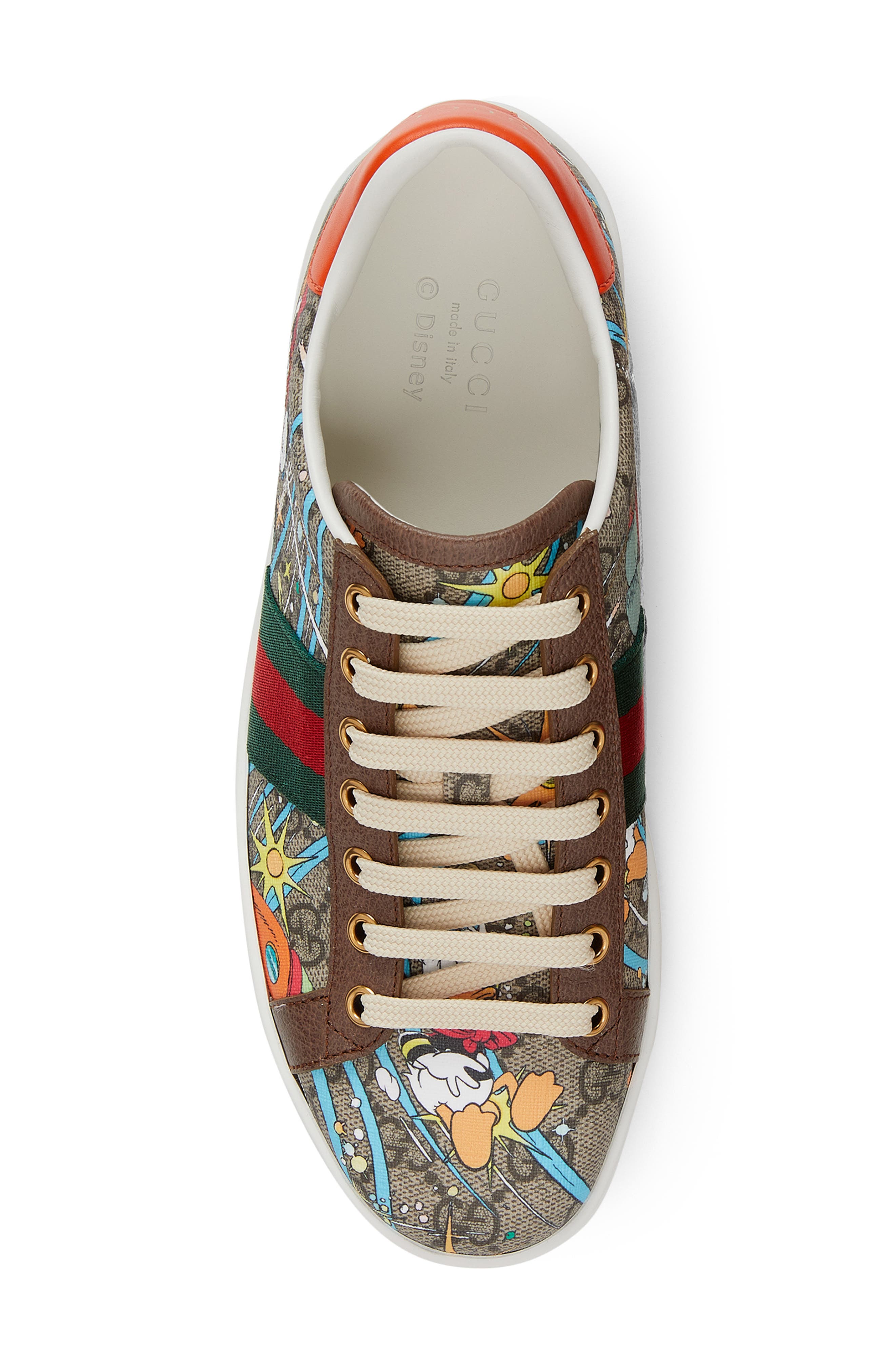 Gucci x Disney Ace Donald Duck Low Top Sneaker, Alternate, color, 