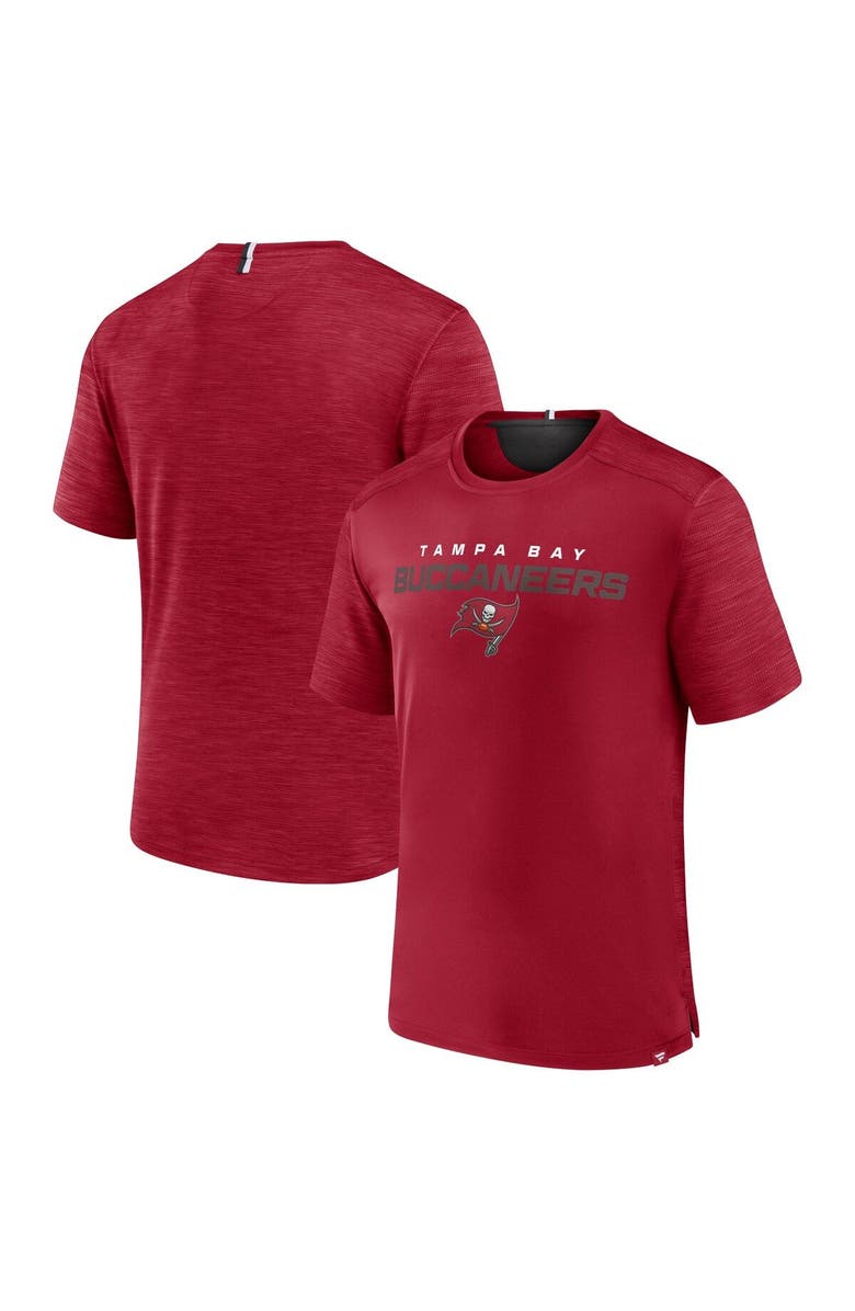 FANATICS Men's Fanatics Branded Red Tampa Bay Buccaneers Defender Evo T-Shirt, Main, color, 
