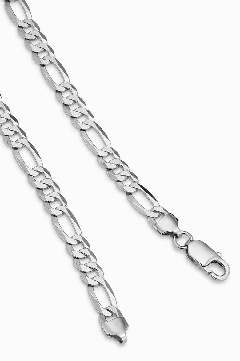 Men's Founders Figaro Chain in Sterling Silver, Alternate, color, Silver