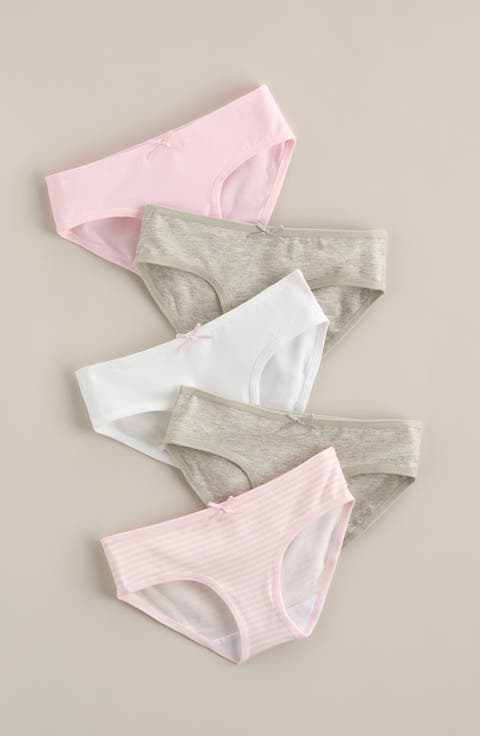 Kids' Assorted 5-Pack Stretch Cotton Hipster Briefs