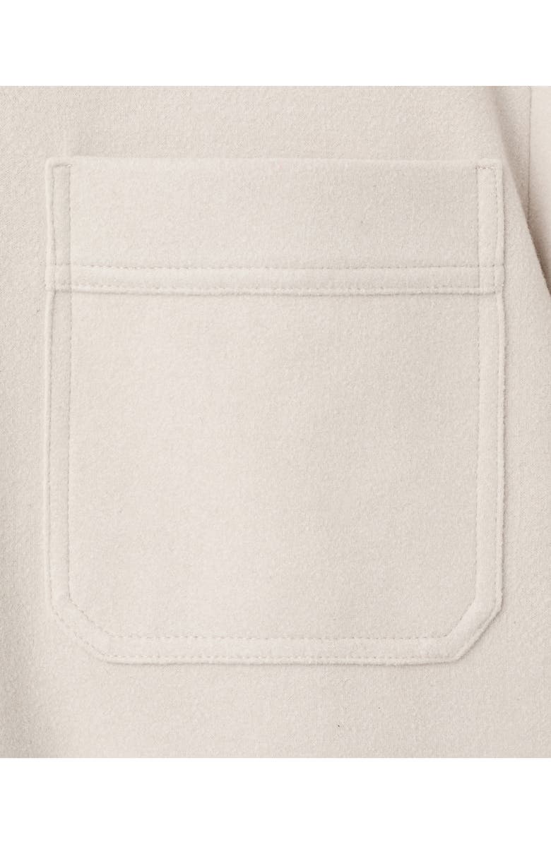 MANGO Regular Fit Flannel Overshirt, Alternate, color, Ecru