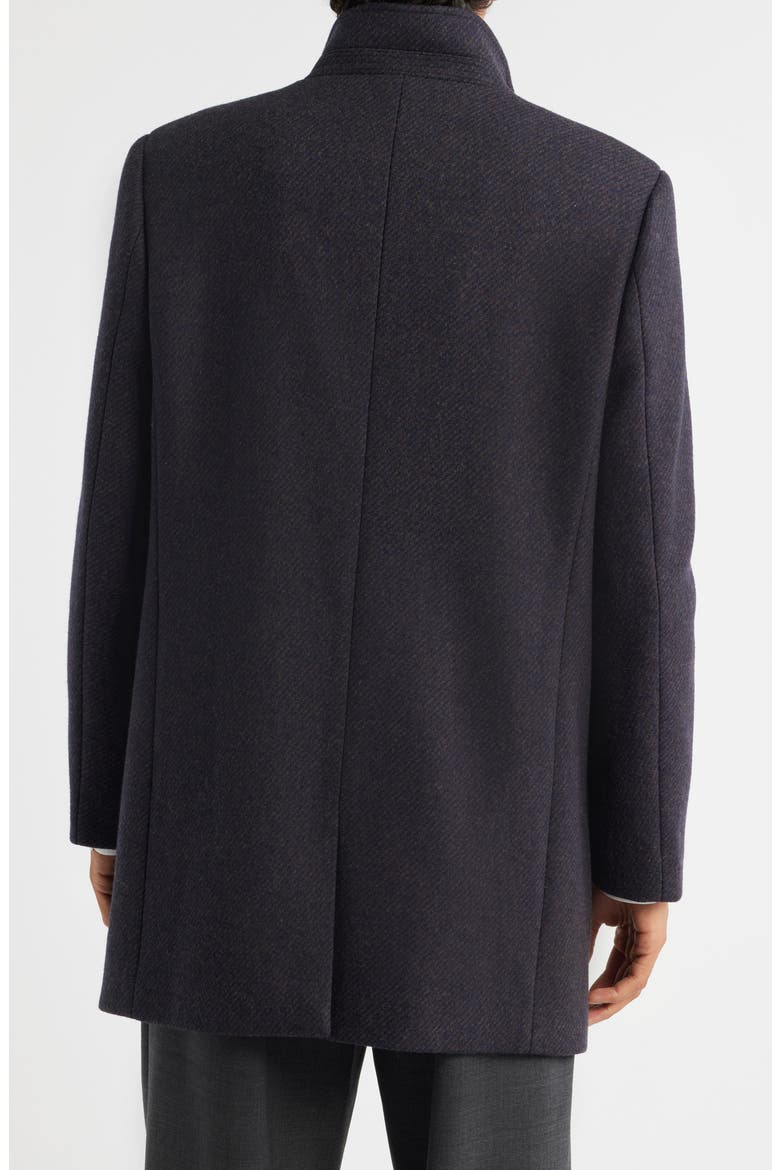 Genoa Wool Blend Twill Coat, Alternate, color, ESPRESSO NAVY TWILL