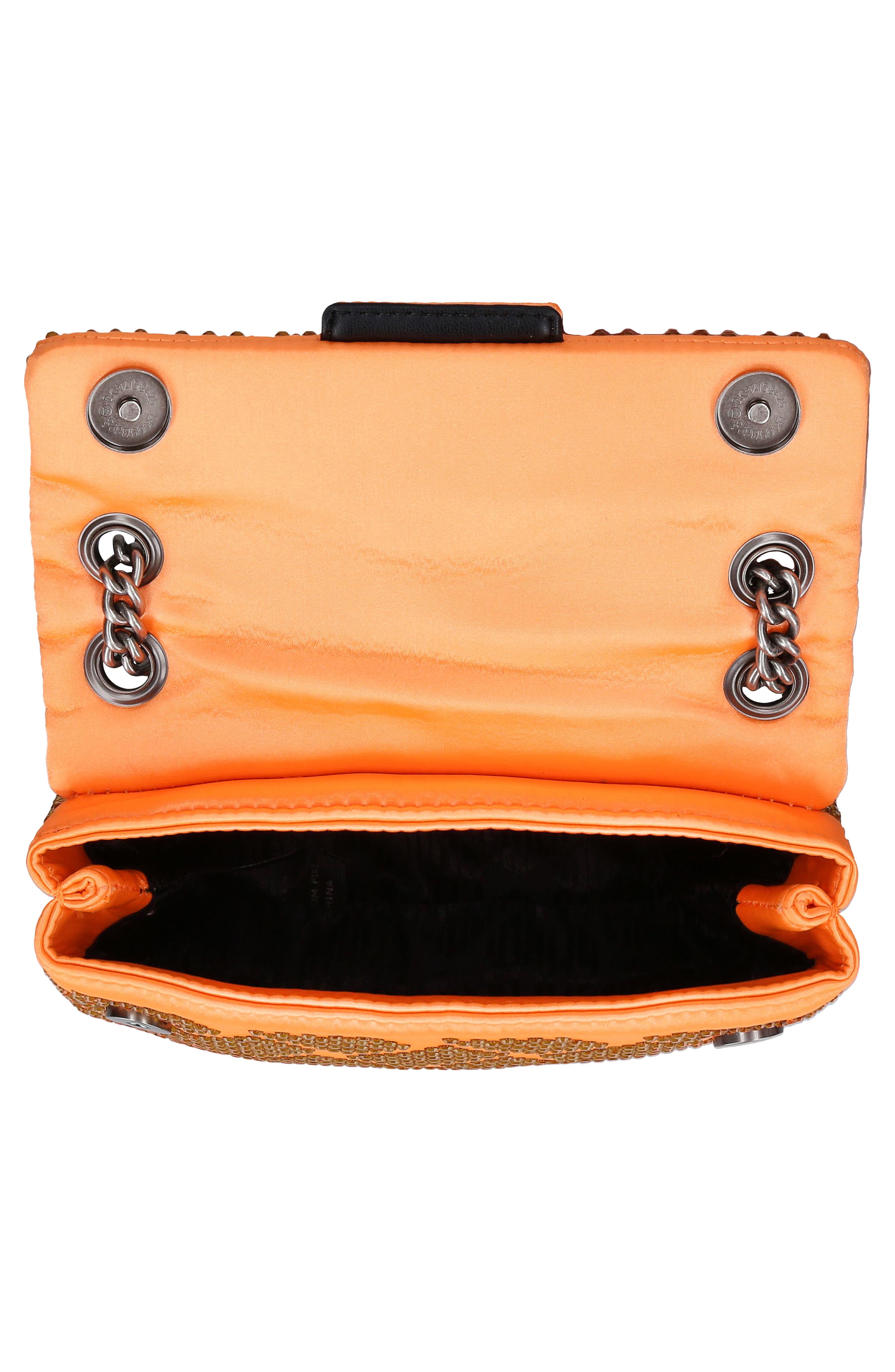 Kurt Geiger London Mini Kensington Embellished Fabric Convertible Crossbody Bag, Alternate, color, 