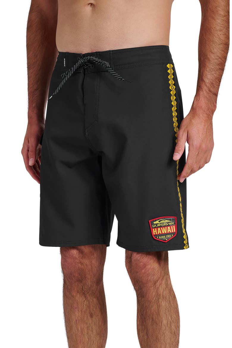 HI Sidewind 20" Board Shorts, Alternate, color, BLACK.