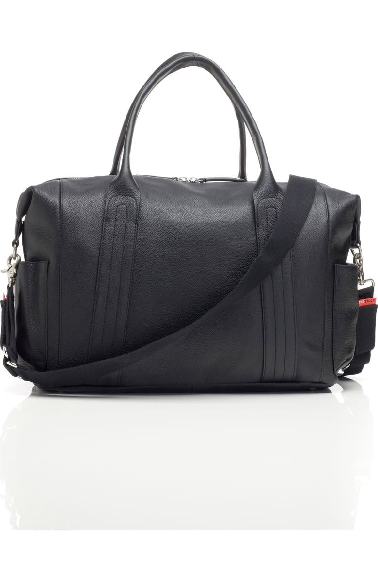 Storksak Storsak Leather Diaper Bag, Alternate, color,