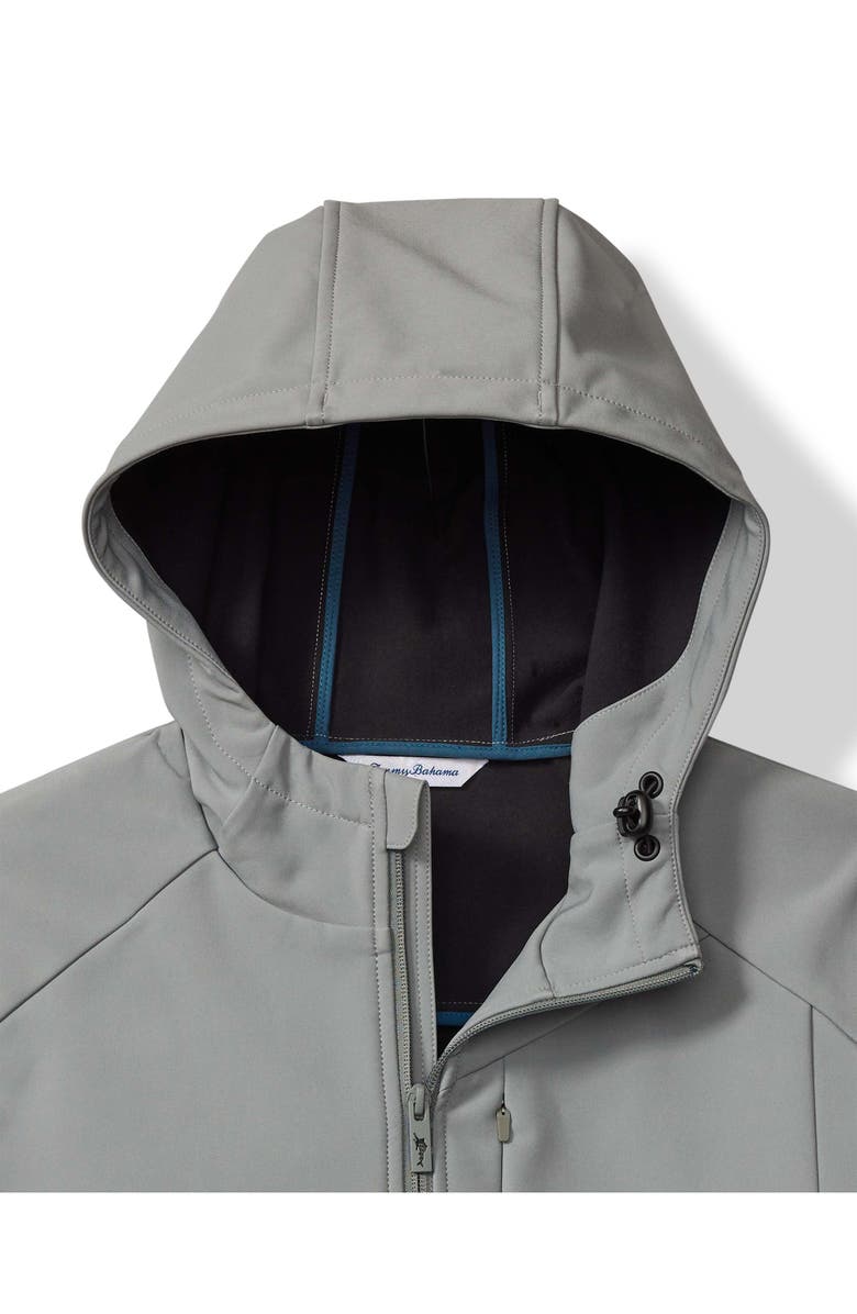 Tommy Bahama Melbourne Hooded Bonded Fleece Soft Shell Jacket, Alternate, color, 