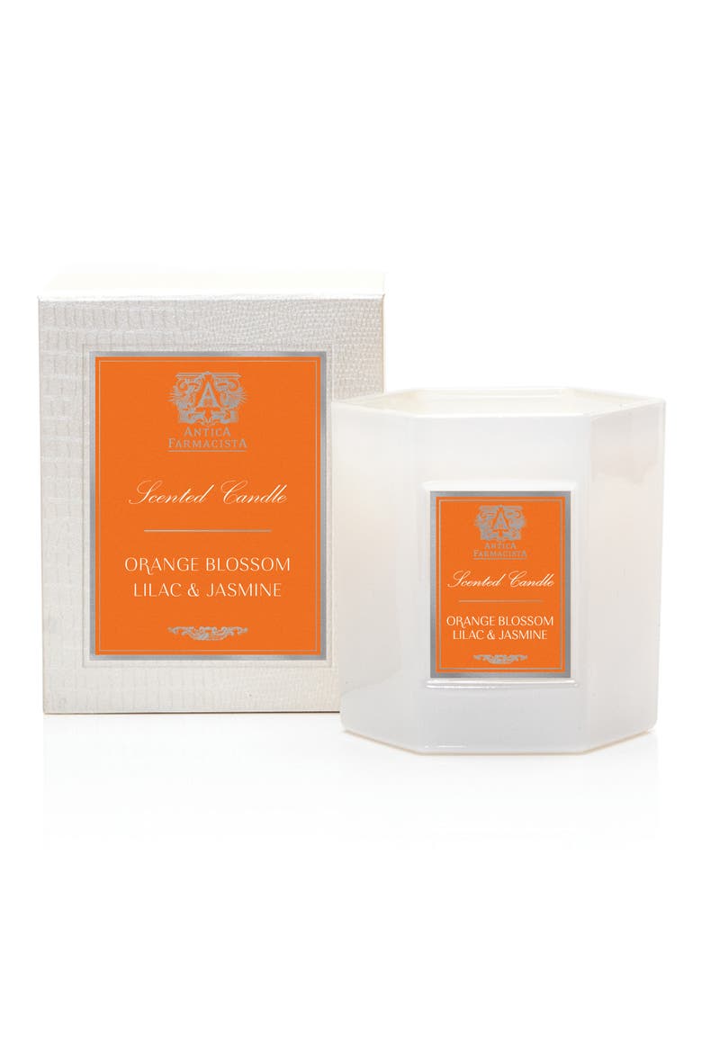 Orange Blossom, Lilac and Jasmine Hexagonal Candle, Main, color, NO COLOR