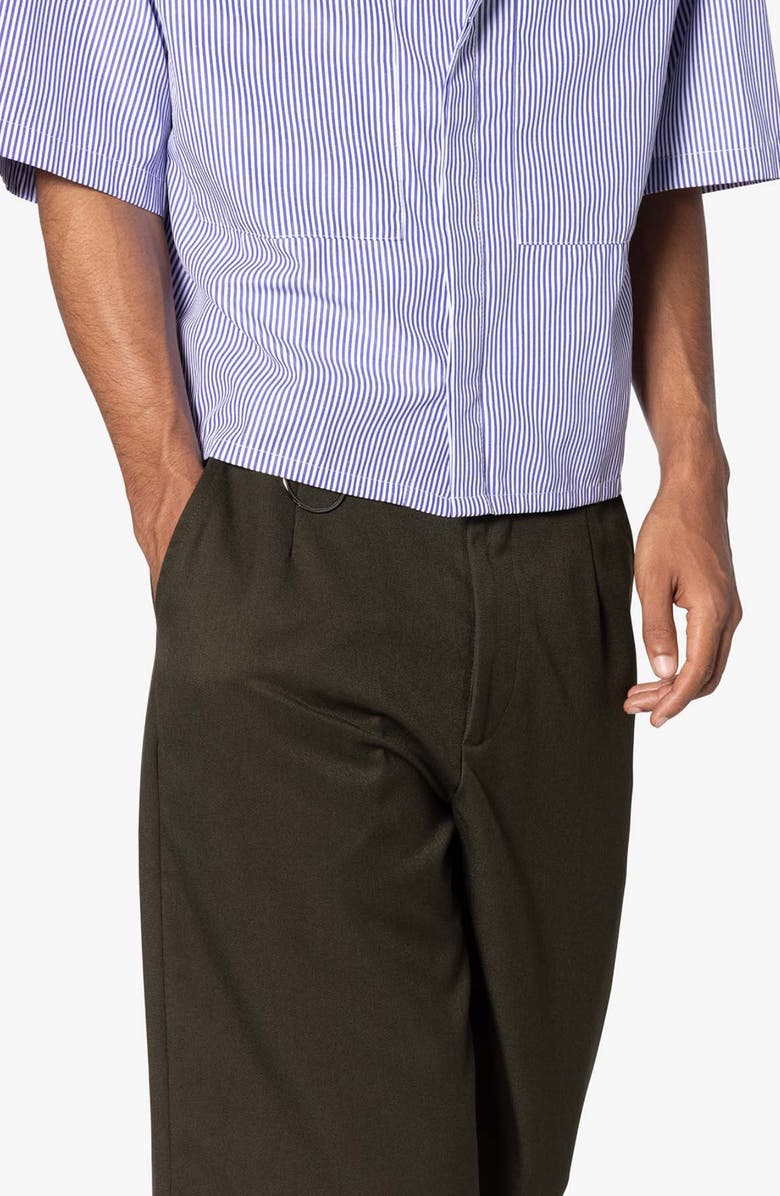 mnml Hello Preppy Convertible Baggy Pants, Alternate, color, Olive