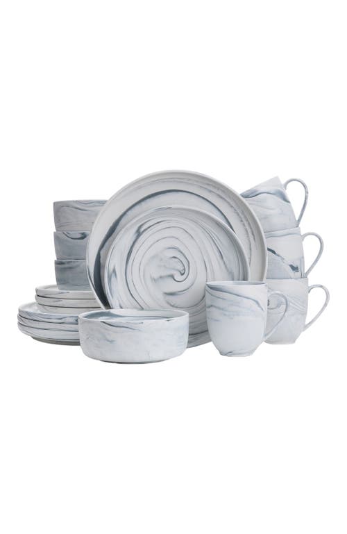 Stone Lain Brighton Porcelain 16-piece Dinnerware Set In Gray