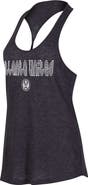 CONCEPTS SPORT Women's Concepts Sport Heather Charcoal Atlanta United FC Radiant Twist Back Scoop Neck Tank Top