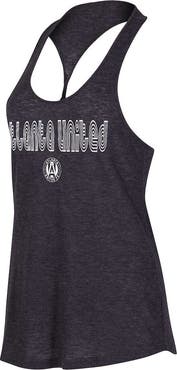 CONCEPTS SPORT Women's Concepts Sport Heather Charcoal Atlanta United FC Radiant Twist Back Scoop Neck Tank Top