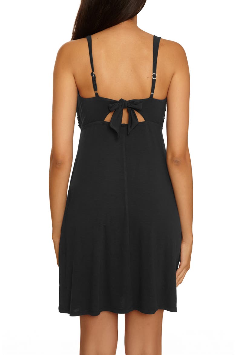 Beach to BBQ Cover-Up Dress, Alternate, color, BLACK