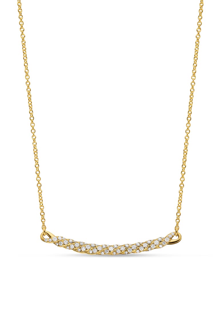 18k Gold Diamond Smile Necklace, Main, color, GOLD