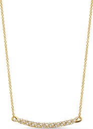 David Yurman 18k Gold Diamond Smile Necklace