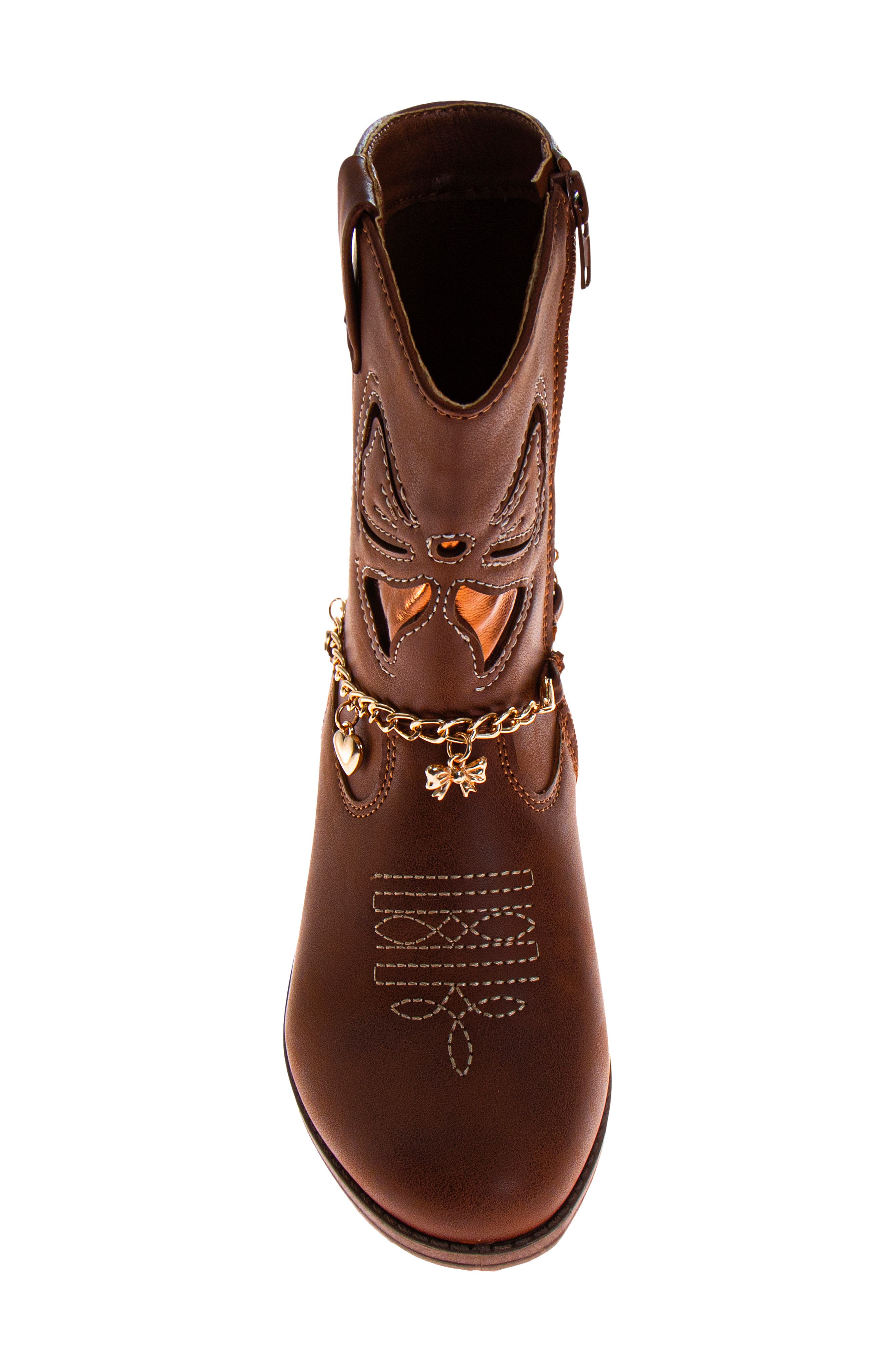 Kids' Western Boot, Alternate, color, BROWN