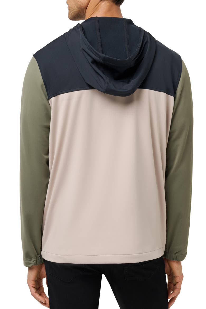 Brrrr Season Colorblock Half Zip Hoodie, Alternate, color, BLACK MULTI