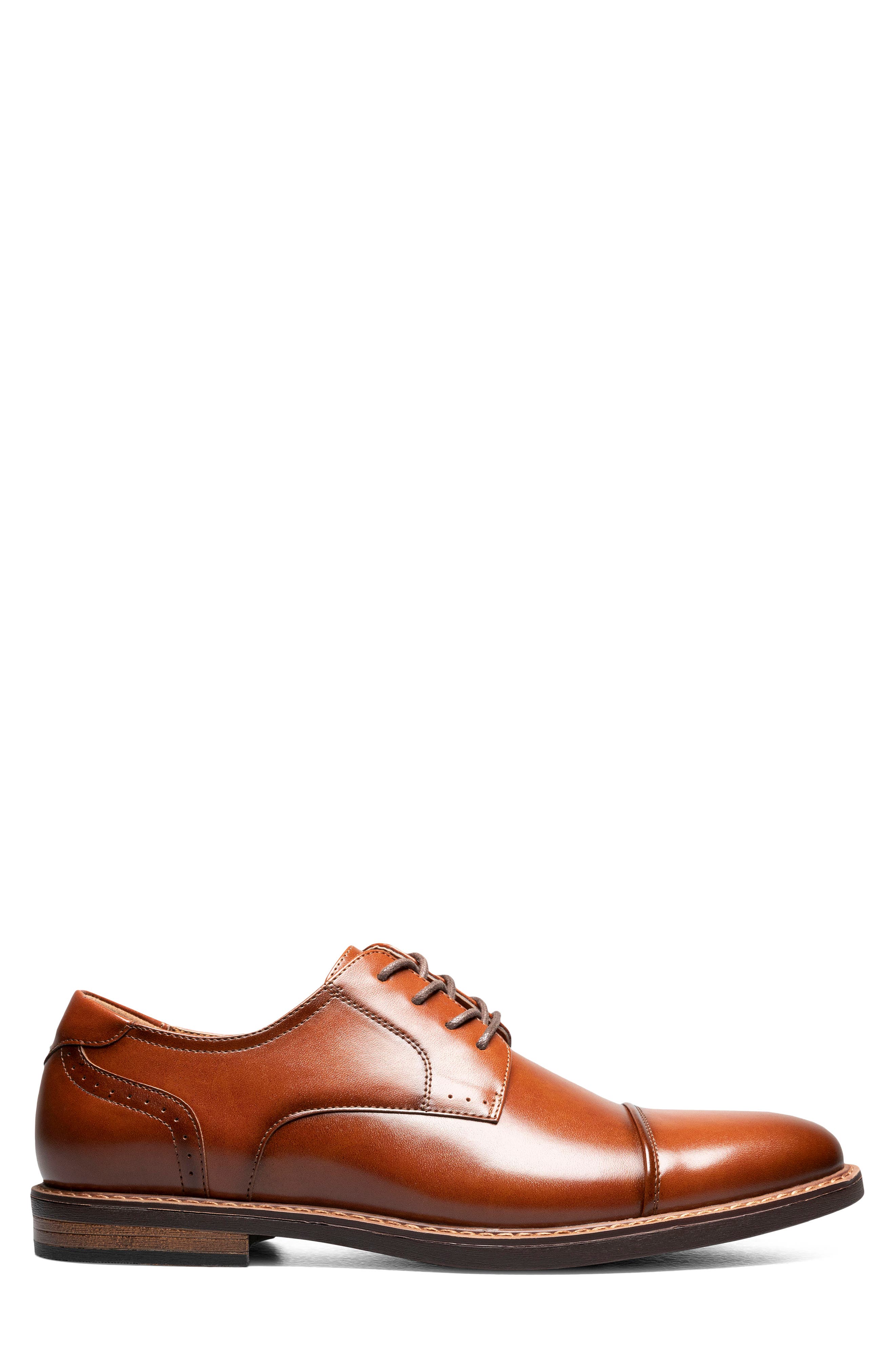 Royce Cap Toe Oxford, Alternate, color, COGNAC