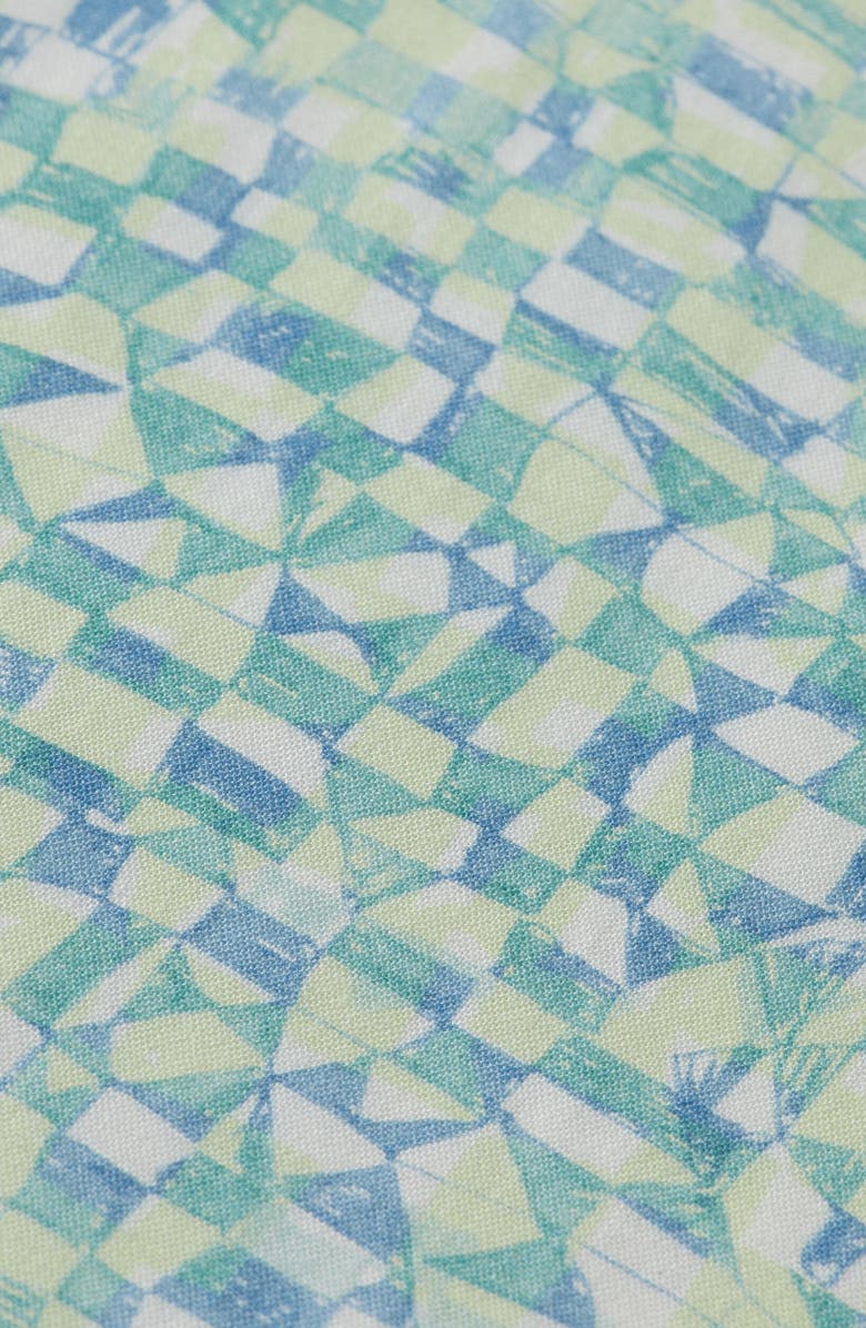 Scotch & Soda Relaxed Fit Print Short Sleeve Button-Up Shirt, Alternate, color, Luna Ditsy Green