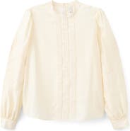 MANGO Floral Embroidered Top