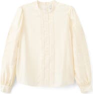 MANGO Floral Embroidered Top