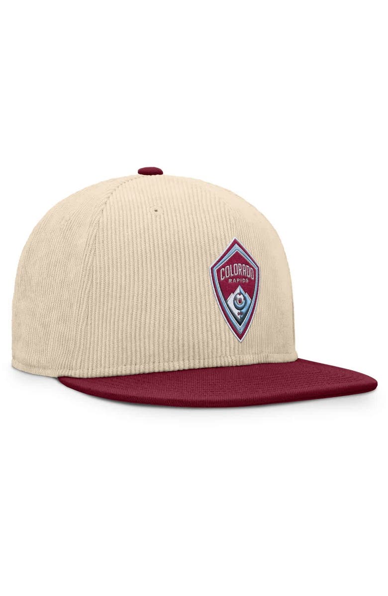 FANATICS Men's Fanatics Cream Colorado Rapids Tempo Corduroy Snapback Hat, Alternate, color, Cream