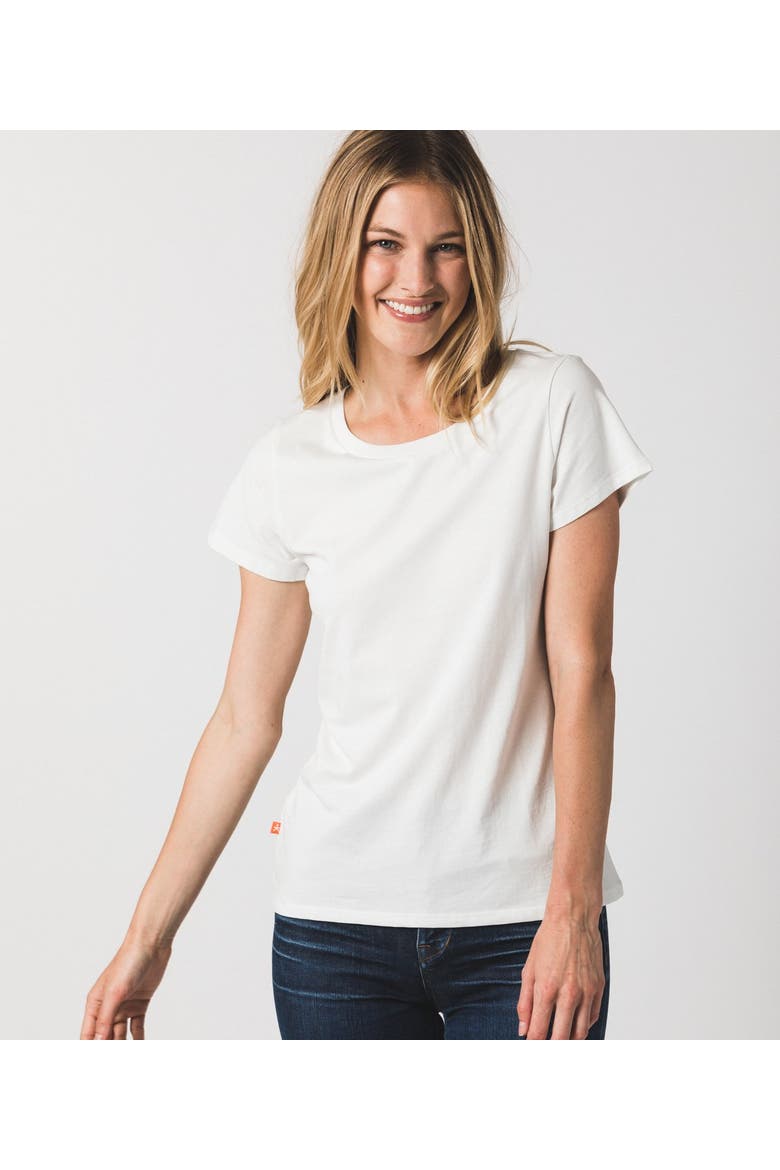 Women's Fitted Tee, Main, color, White
