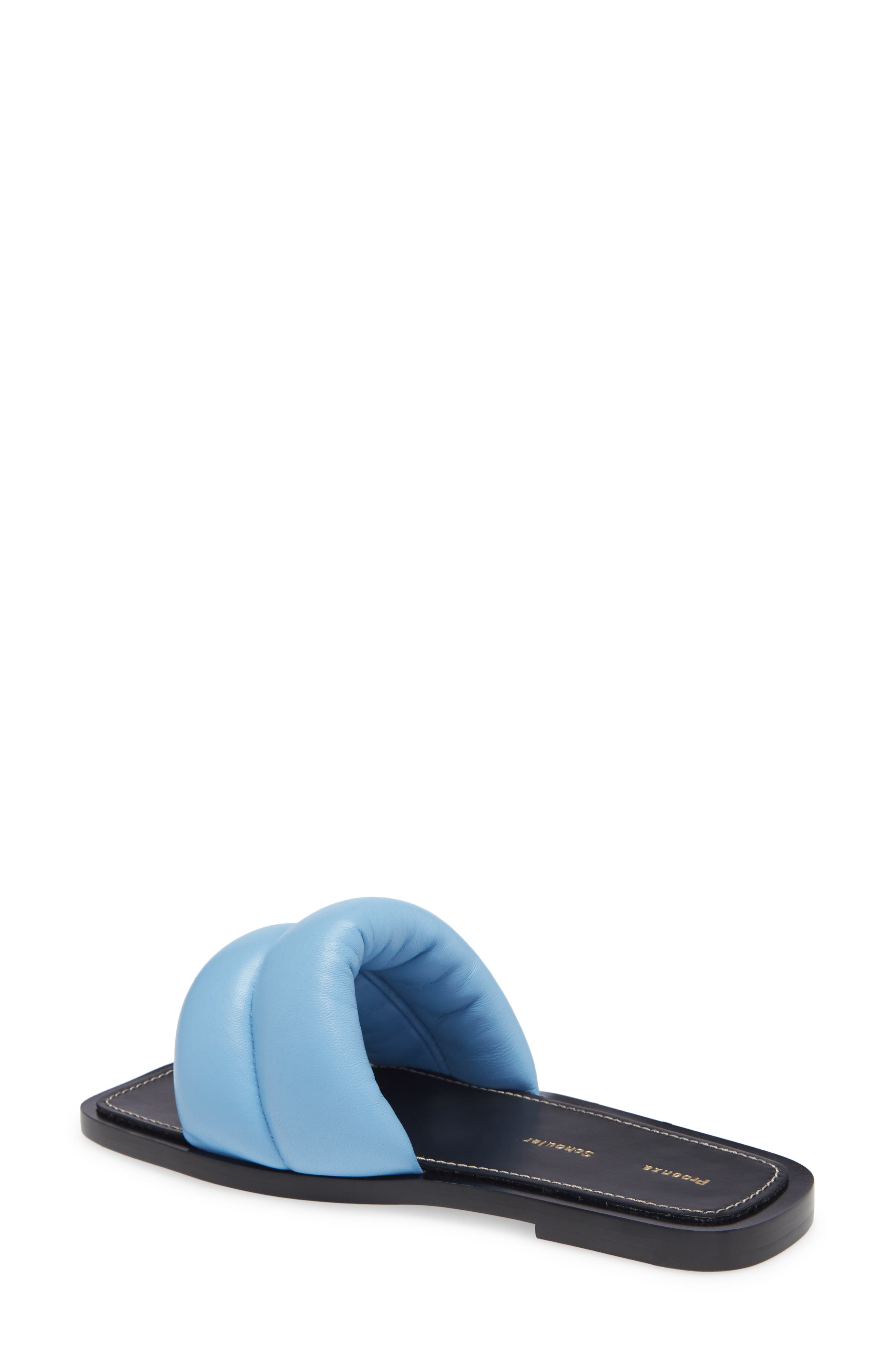 Puffy Slide Sandal, Alternate, color, LIGHT BLUE