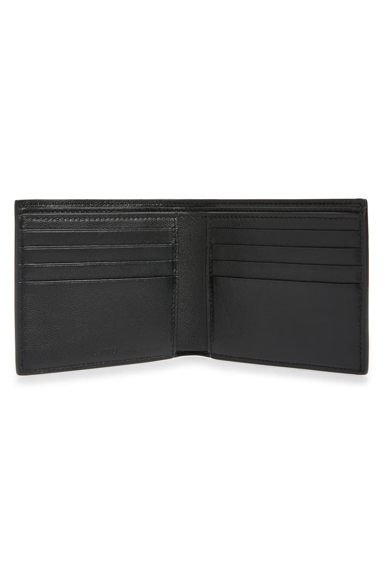 Square Billfold Wallet, Alternate, color, 1090 BLACK/WHITE