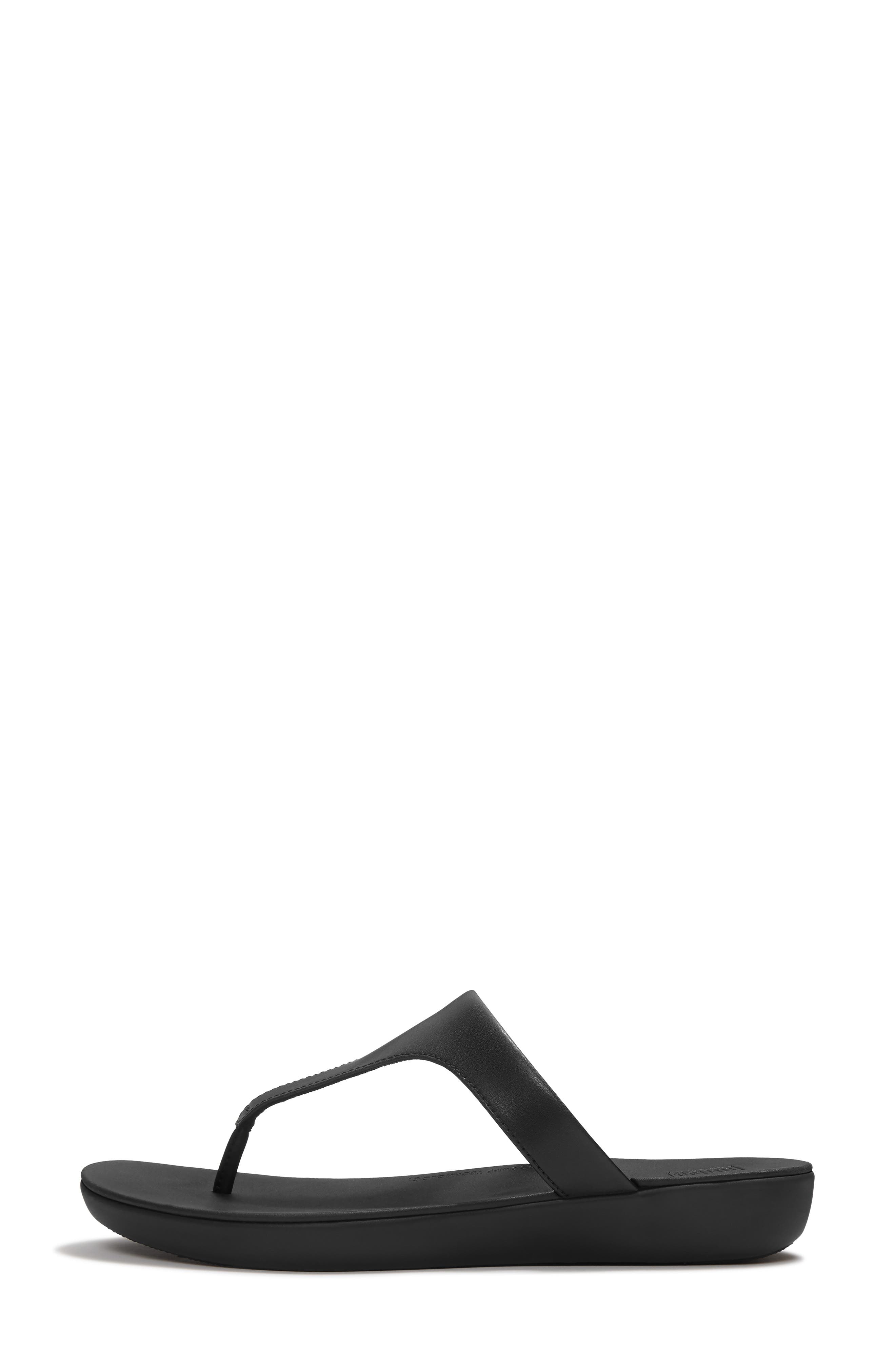 Flowform Wedge Flip Flop, Alternate, color, BLACK