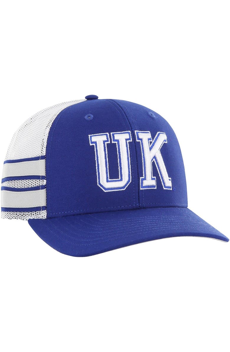 '47 Men's '47 Royal Kentucky Wildcats Straight Eight Adjustable Trucker Hat, Alternate, color, Royal
