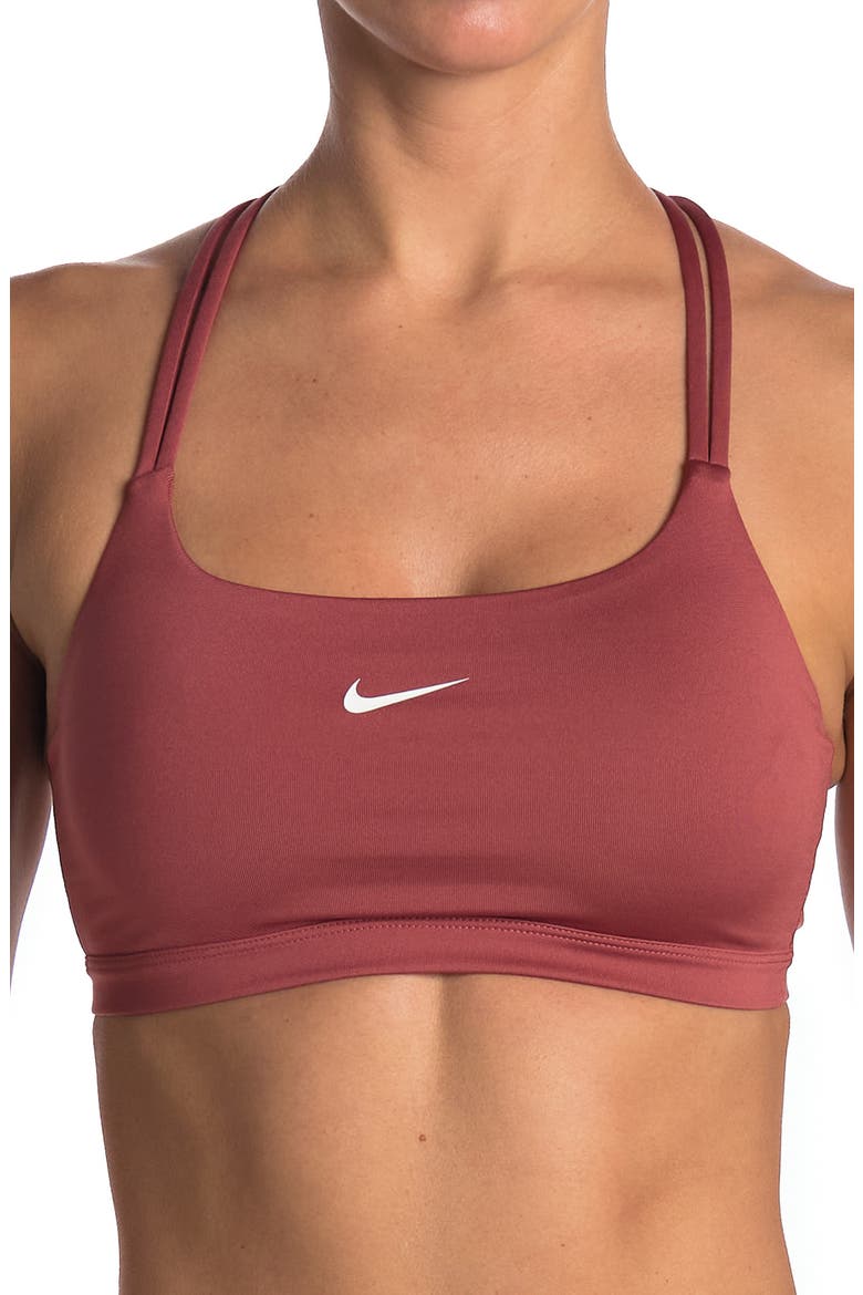 Indy Strappy Sports Bra, Main, color, CANYON RUST/WHITE