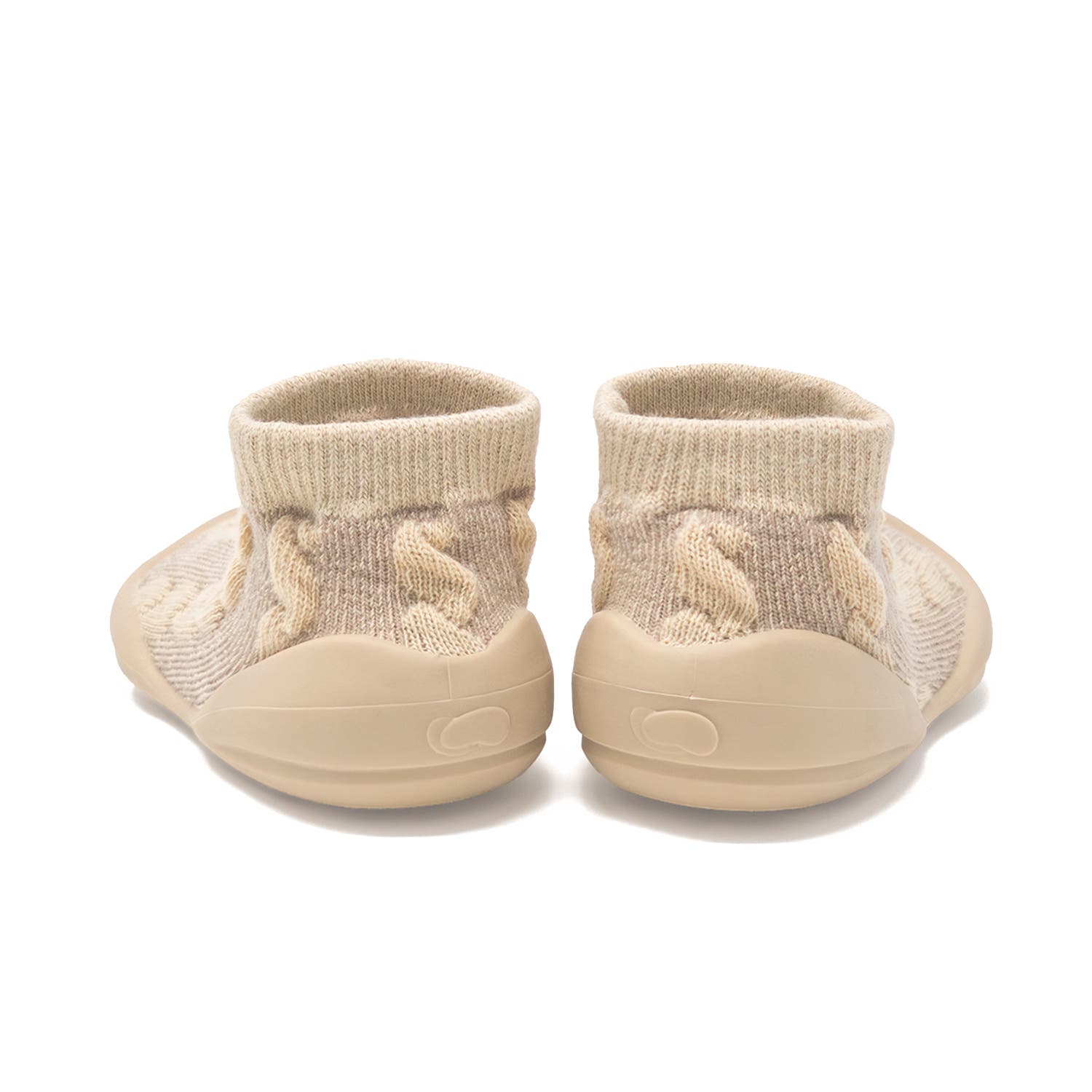 Komuello Toddler Girl Boy Sock Shoes, Alternate, color, Dark Beige