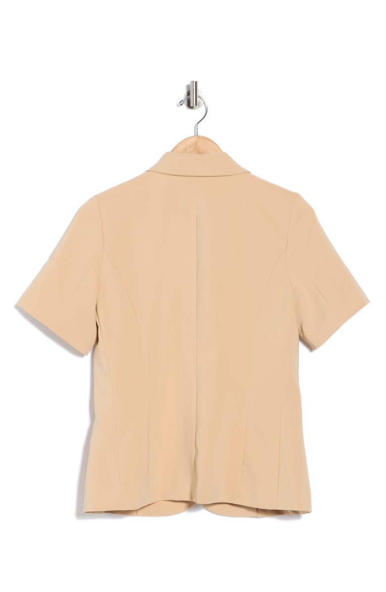 JASON WU Short Sleeve Blazer, Alternate, color, Cuban Sand