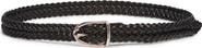 TOM FORD Angled Buckle Woven Leather Belt