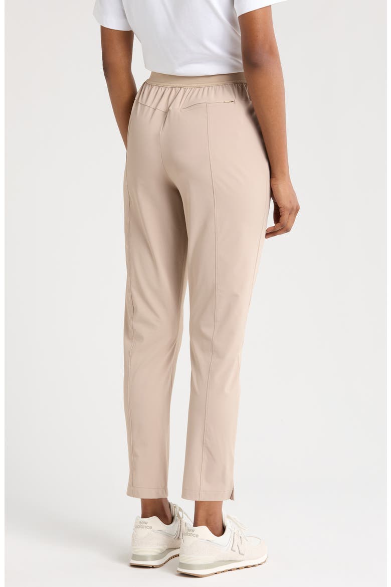 Vantage High Waist Ankle Pants, Alternate, color, TAN THREAD