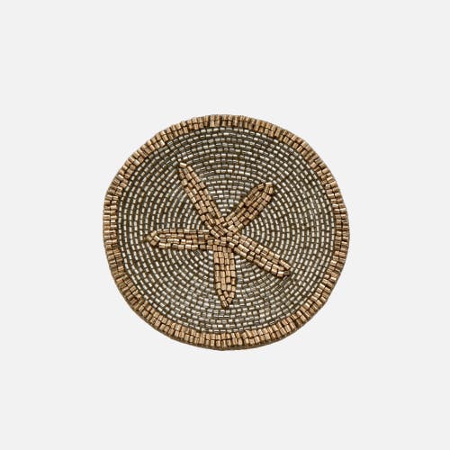 Joanna Buchanan Hand Beaded Coasters In Neutral