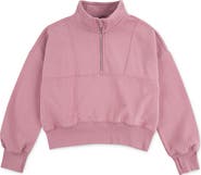 abercrombie kids Kids' Essential Quarter Zip Pullover