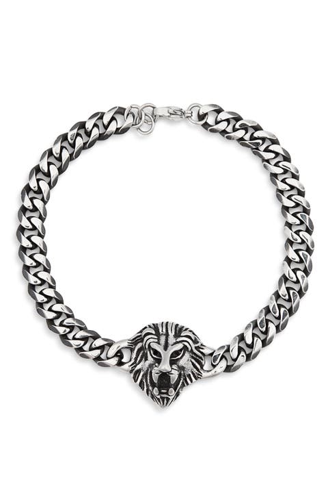 Mens' Enrique Lion Head Bracelet