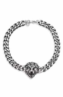Mens' Enrique Lion Head Bracelet