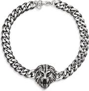 EYE CANDY LOS ANGELES Mens' Enrique Lion Head Bracelet