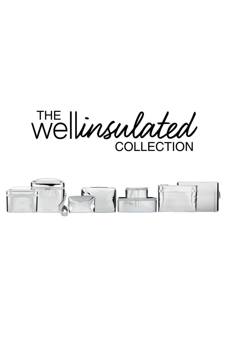 Performance Beauty Case + Strap, Alternate, color, Silver