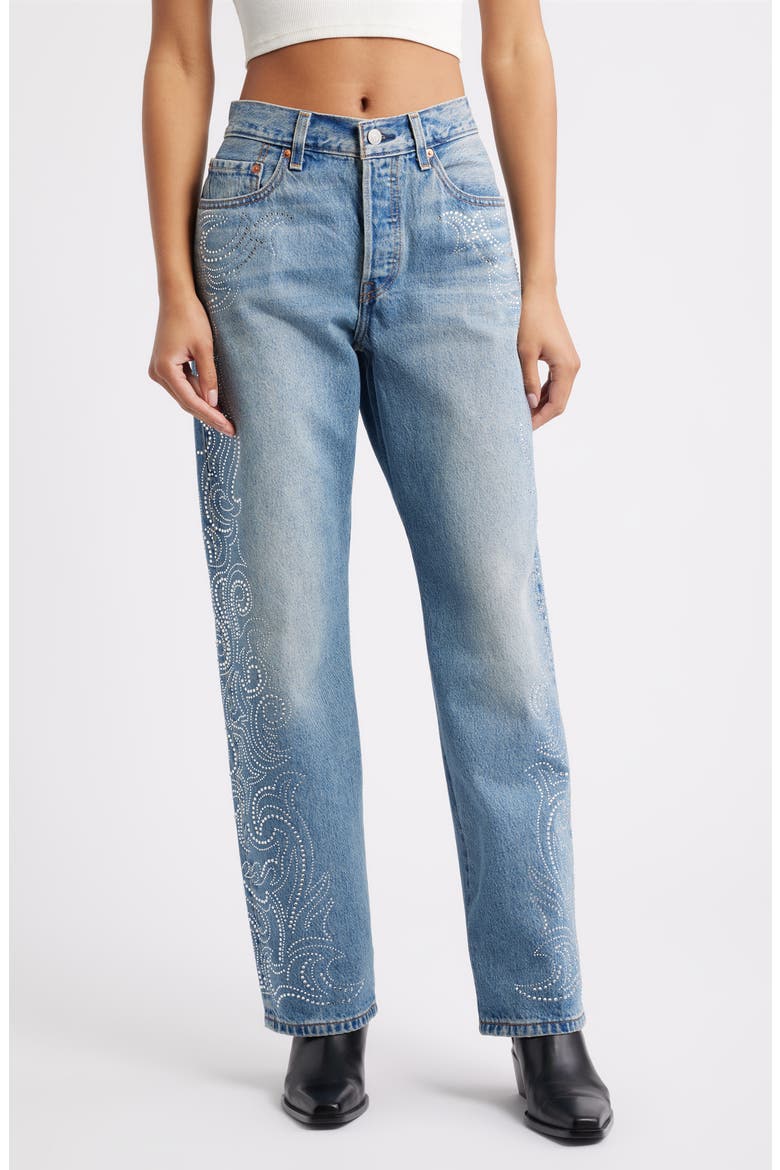 501® '90s Straight Leg Ankle Jeans, Main, color, DENIM VENOM