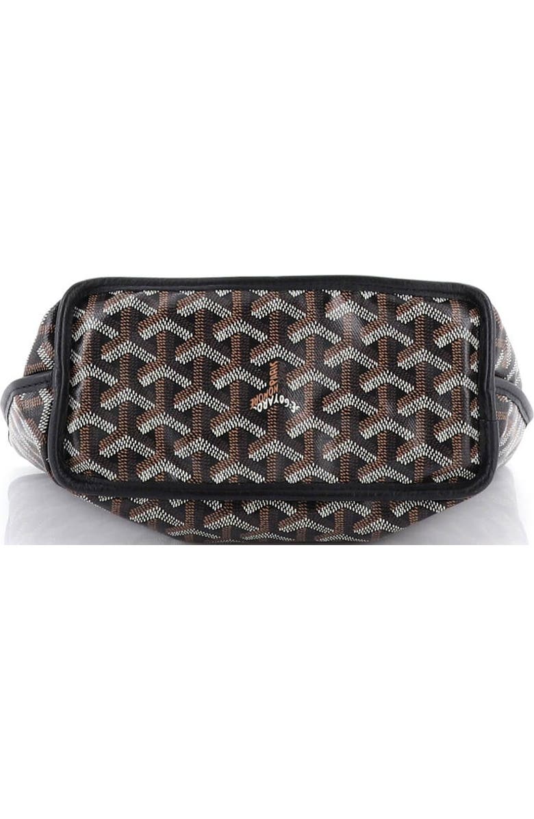 Pre-Owned Goyard Anjou Reversible Tote Coated Canvas Mini, Alternate, color, Black